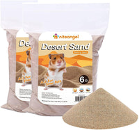 Niteangel Hamster Desert Bath Sand: 2.5lb/40oz No-Dust Bath & Easy - 12LB/192oz / Desert Sand