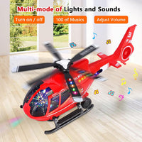 ele ELEOPTION Airplane Toy Infrared Remote Control Plane Toys - Airplane Red - image 2