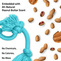 Playology Tug Rope Dog Toys for Large Dogs, Peanut Butter Scent - Mega / Peanut Butter - image 4