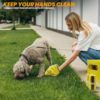 Certified Compostable Dog Poop Bags-270 Bags 18Rolls, Poop Bags for Dogs Made of Cornstarch - ASTM D6400 By USA, Leakproof Easy Open, Unscented Dog Waste Bags (Yellow)