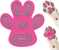 Non-Slip Dog Paw Protector Pads for Senior Dogs, Dog Paw Adhesive Pads on Hardwood Floor,Senior Pets Essentials with Strong Traction,Puppy Grippers,Pink,12 Sets 48 pc M