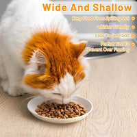 Ceramic Cat Bowls, Raised, Whisker Friendly - basic dish，6 pack / fishbone+cat paw - image 2