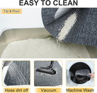 Cat Litter Mat, 20" x 28" Litter Trapping Mat, Waterproof – Daily Care for Cats - Grey / 32x45 Inch (Pack of 1) - image 3