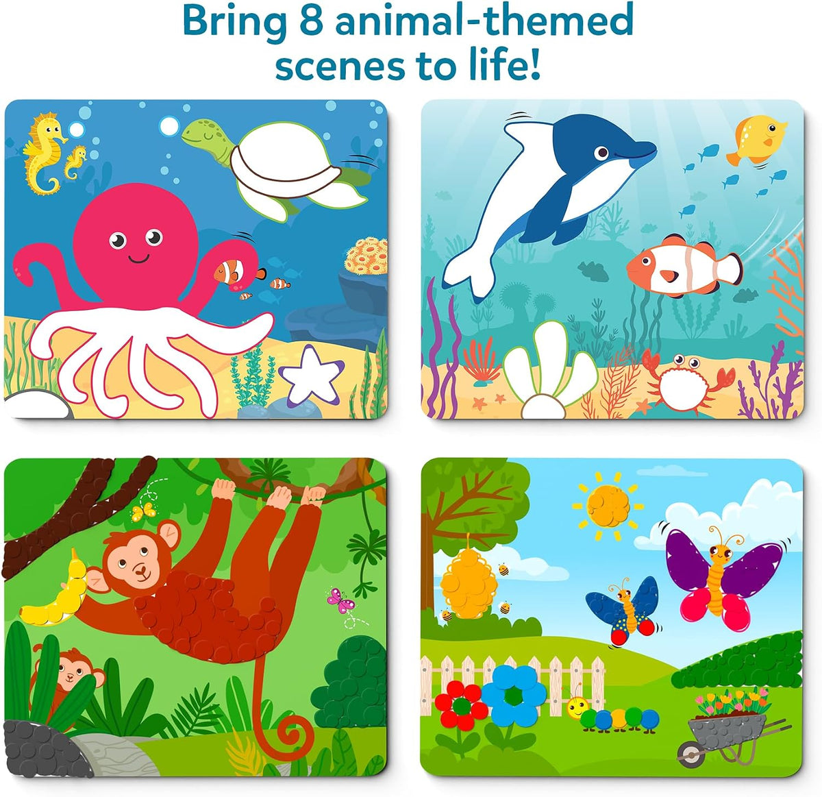 Skillmatics Dot It Sticker Art, Unicorns & Princesses Sparkle - 3. Animals - image 4