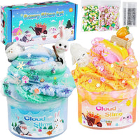 Axolotl Cloud Slime Kit 2 Pack - Bunny Slime
