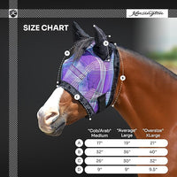 Kensington Signature Fly Mask w/Plush Fleece & Ears w/Forelock Hole Size