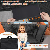 Back Seat Extender for Dogs,Dog Car Seat Cover for Back Seat,Hard Bottom Dog Bed for Car with Mesh Window,100% Waterproof and 600D Oxford Scratch-Resistant Backseat Car Seat for Cars Trucks and Suv