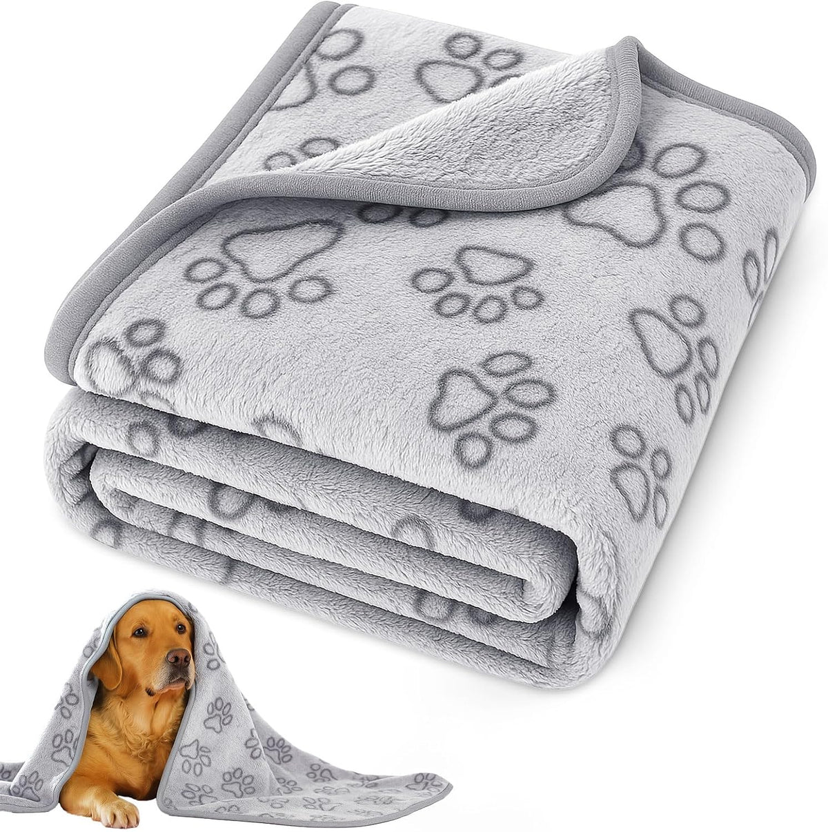 41" x 30" Dog Blankets for Medium Dogs, Cat - 41" x 30" / Grey / 1