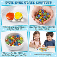 Sukh 78 Pcs Glass Marbles - 90 Pcs - Red, Blue, Green, Yellow - image 4