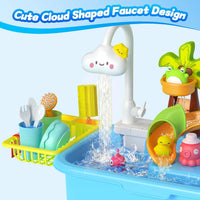 4-in-1 Electric Play Sink Toy - Light Blue - image 4