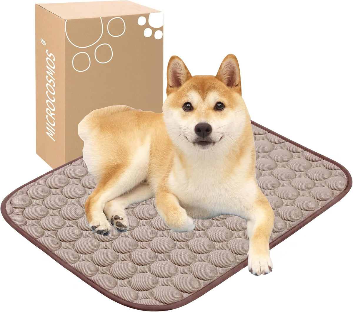 MICROCOSMOS Summer Cooling Mat & Sleeping Pad - 24" x 18" / Brown