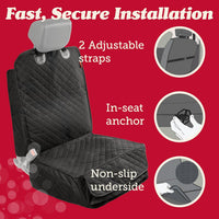 Lusso Gear Dog Car Seat Cover - - Single Seat - Black - image 4