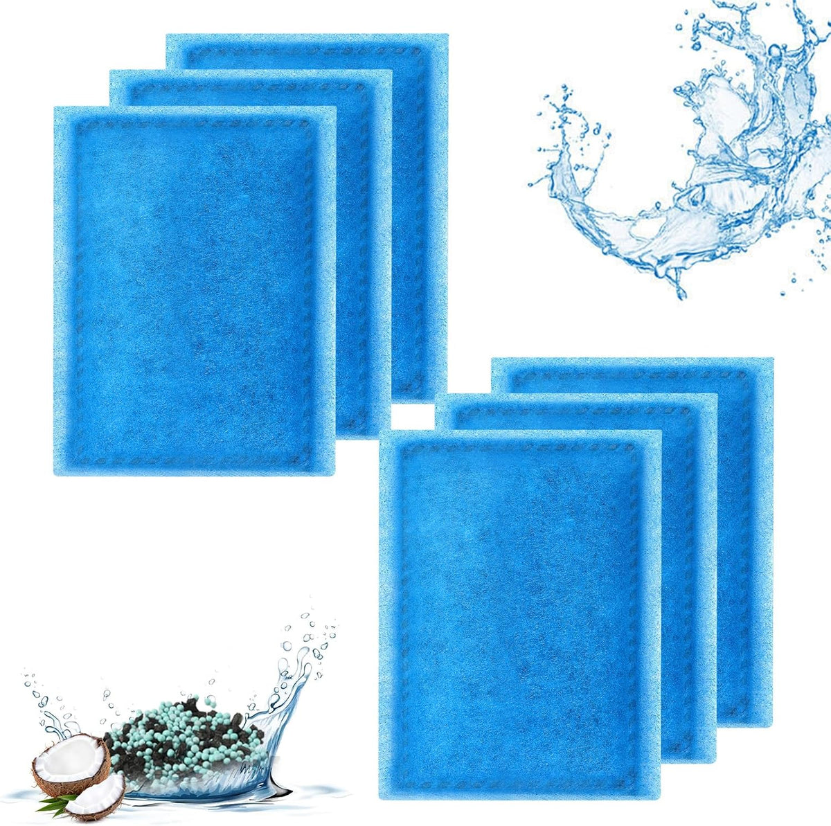 Aquarium Filter Replacement Cartridge - Rite-Size B / Size B-6pcs