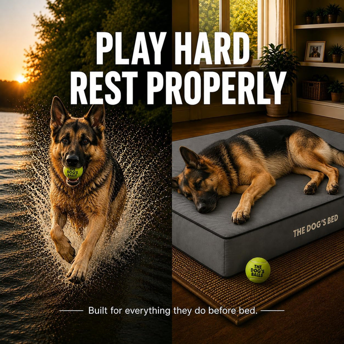 The Dog’s Bed Orthopedic Memory Foam Dog Bed - Grey with Black Trim / XL Beds (6" deep) - image 2