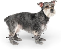 Canada Pooch Dog Boots for Hot Pavement - Dog Boots & Paw Protectors with Anti Slip Rubber | Water Friendly, Breathable Dog Shoes for Hot Days, Great for Dogs Grey - Size 2