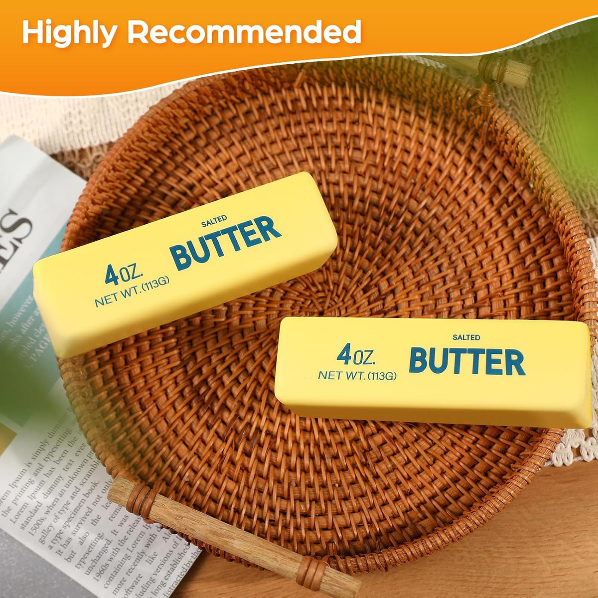 Big Butter Squishy, Giant Squishies Butter 14 OZ - Big-yllow Butter 1pack - image 3