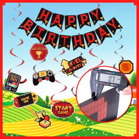 YEOCU Birthday Decorations - Redblack / videogame - image 3