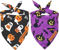 Halloween Dog Bandanas 2 Pack - Halloween 1 / X-Large