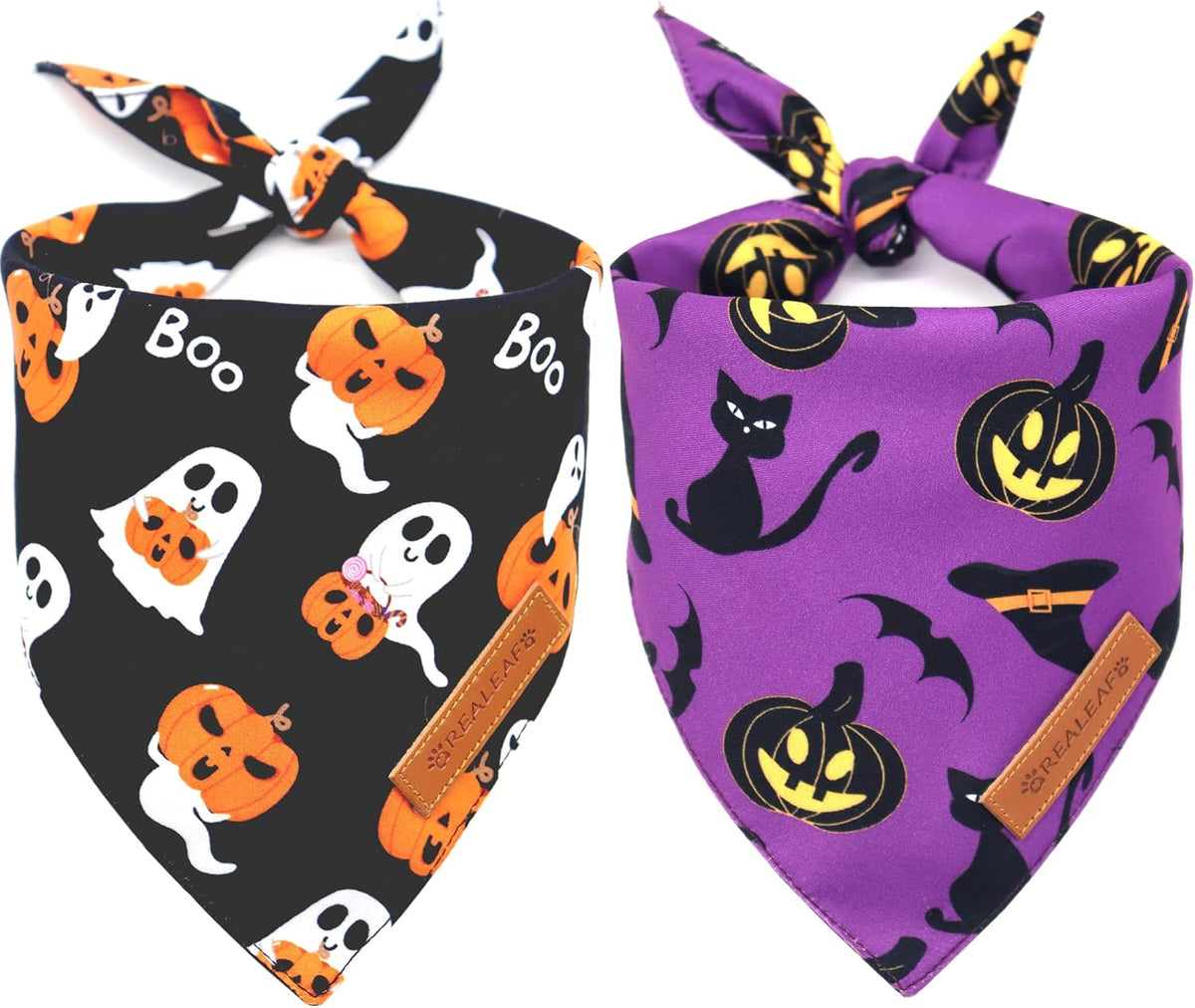 Halloween Dog Bandanas 2 Pack - Halloween 1 / X-Large