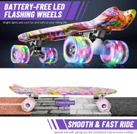 BELEEV 22 inch Skateboards for Kids - Pink - image 2