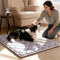 Bubble bear Dog Crate Mat, Ultra Soft - Gray / 48.0"L x 30.0"W - image 2