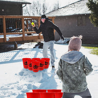 Juegoal giant yard pong game set with glow in the dark buckets, balls and black carry bag - view 6