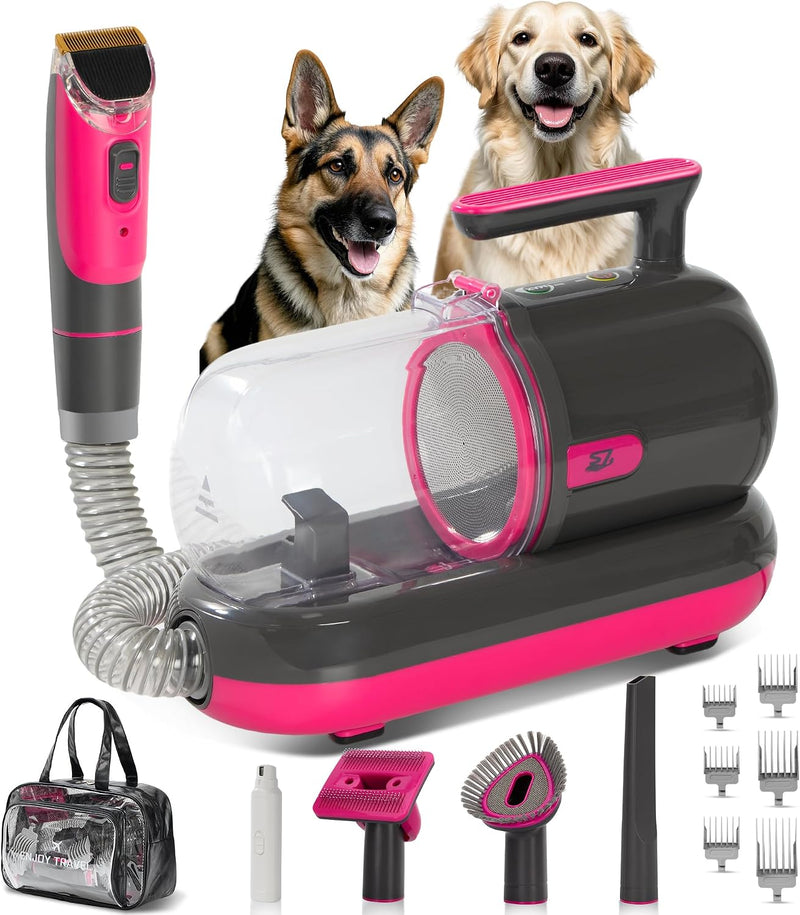 Dog Grooming Vacuum Kit, Dyson-Style Gray