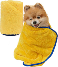 Ultra Absorbent Pet Towel, Quick-Drying - Yellow / Medium