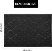 LittleTiger Cat Litter Mat, XL Super Size, Phthalate Free - Black - image 4