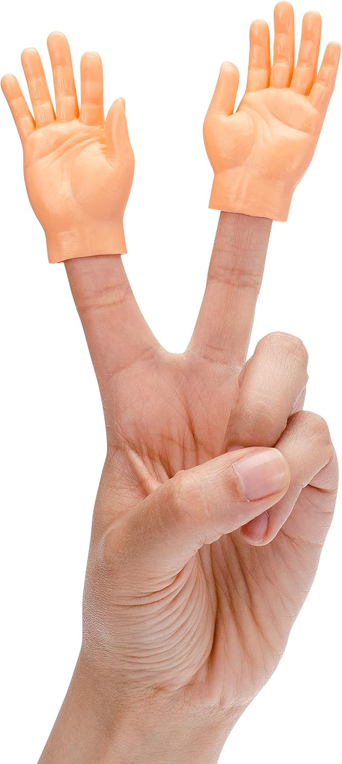 DR DINGUS Finger Hands Funny Gag Prank Gift – Fun for Kids & Family - 20 Hands (Zip Bag) - image 3