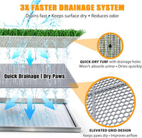 Dog Grass Pee Pad with Stainless Steel Tray - image 3