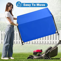 Dog Shade Shelter Outdoor 4'x4'x3' Tent for Large Medium Dogs, Outside Sun Rain Canopy Pet House for Livestock Pigs Cats with Waterproof Roof Ground Nails,Blue