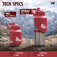 PupFlask Pro Portable Insulated Dog Water Bottle - Red / 50 Ounce - image 2