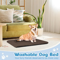 Dog Crate Pad, Washable Cozy Dog Bed Mat for Medium Dogs 36"x23" - 30.0"L x 20.0"W x 1.5"Th / Brown - image 4