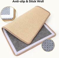 FUKUMARU Cat Scratcher Mat - Beige-2 Packs-23.6 x 15.7 Inch - image 3