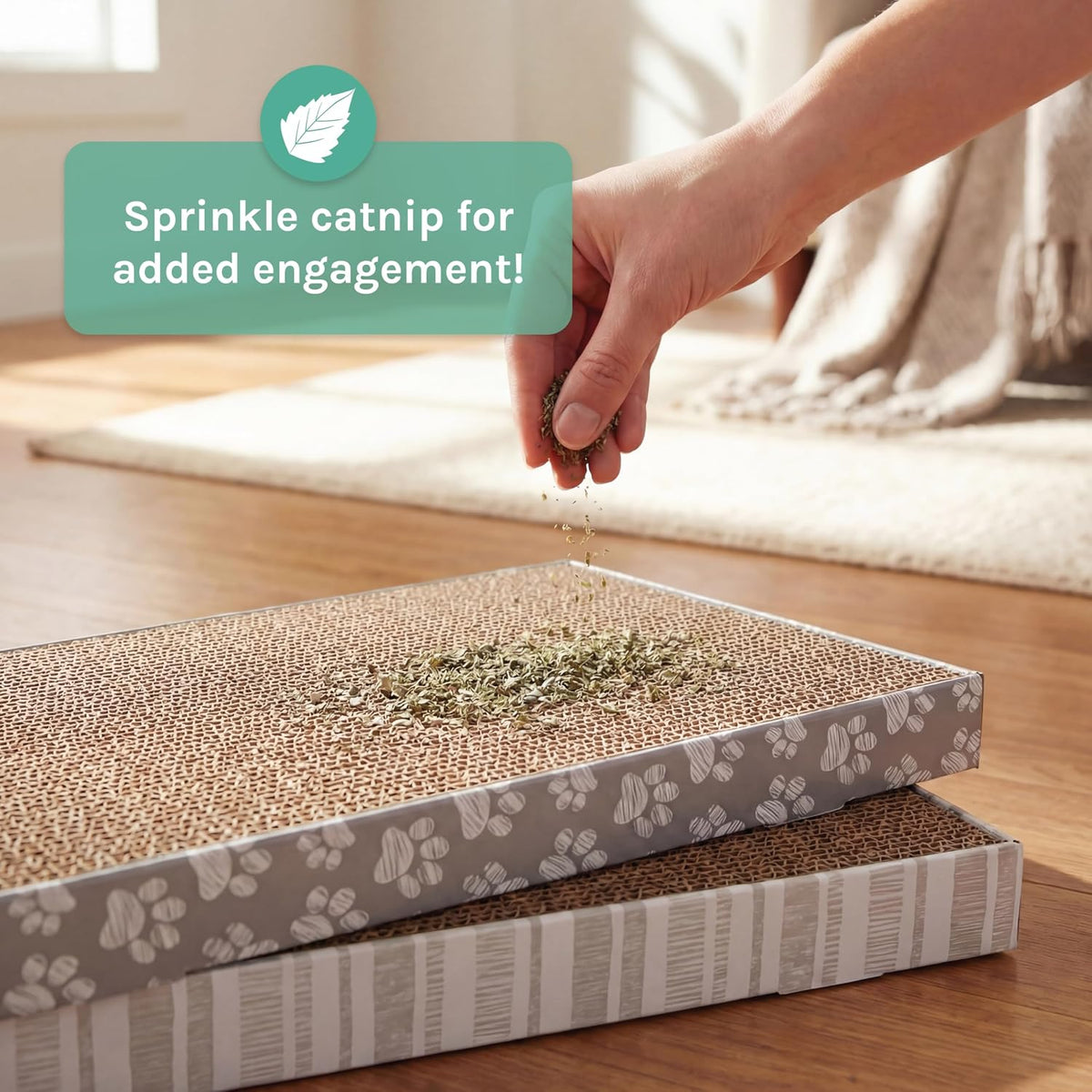 Kitty City XL 3-Pack Cat Scratcher Pads - Paws / XL 2-Pack - image 3