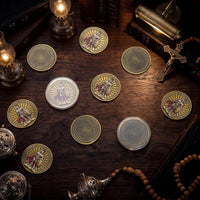 Nosiny 10 piece armor of God prayer coins in classic style alloy metal - view 16