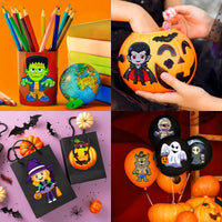 Halloween Stickers for Kids, 24 DIY Face Sheets - Halloween - image 3