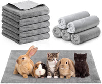 SmoothNovelty 5 Pcs Waterproof Guinea Pig Cage Liner - Gray / 14" X 28" / Classic