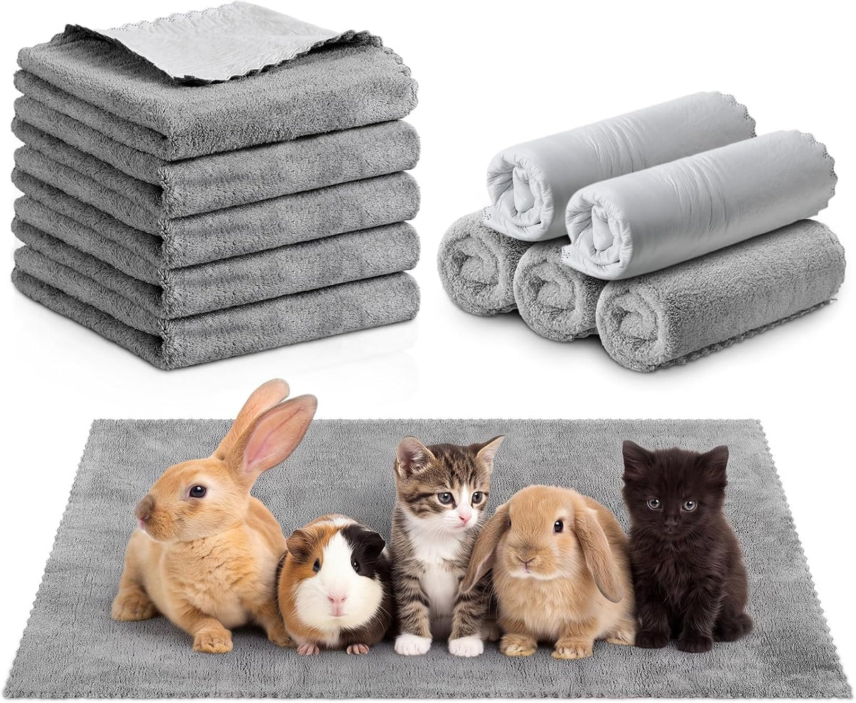 SmoothNovelty 5 Pcs Waterproof Guinea Pig Cage Liner - Gray / 14" X 28" / Classic