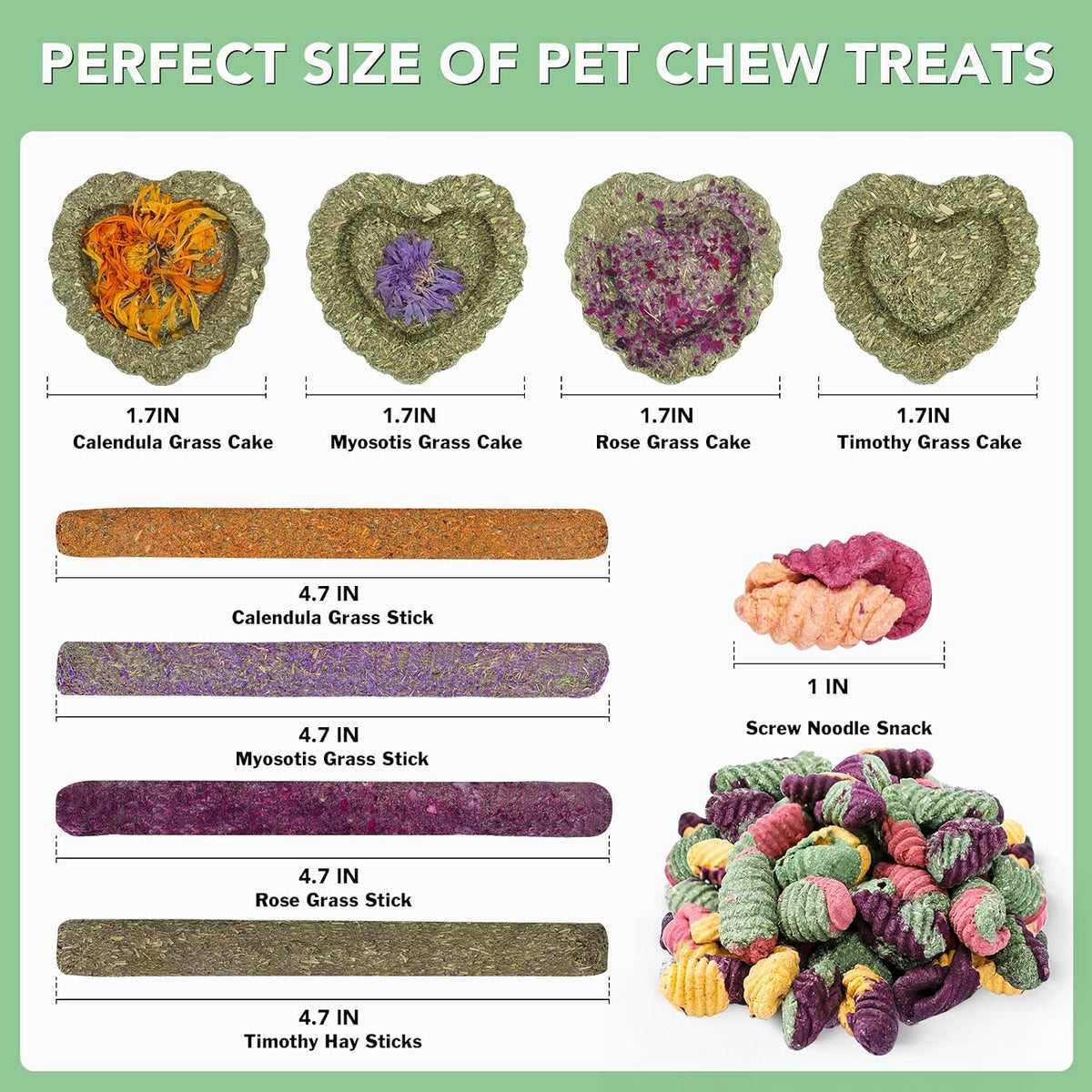 52Pcs Rabbit Chew Sticks, Guinea Pig Toys - 36Pack-sticks Set - image 3
