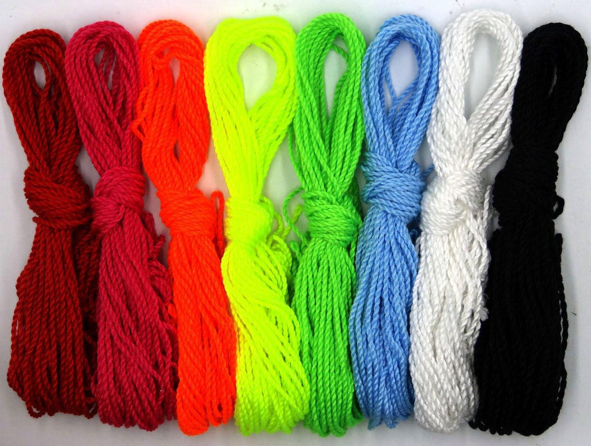 PENTA ANGEL 80 pack polyester yoyo strings in lime green, yellow, orange, blue, rose, red, black and - view 2