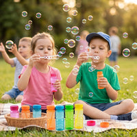 novelinks 24 pack of 4 oz bubble bottles with wands in six bright colors - view 13