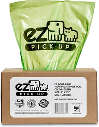 1000 Pet Waste Disposal Dog Poop Bags, EZ Pickup Bags Green – Essentials for Dogs - 1000 Count (Pack of 1)