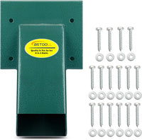 BETOOLL A-Frame 2 Brackets Swing Set Bracket with Mounting Hardware – Fun for Kids & Family - Middle Bracket(Green)