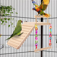 Kyouki Bird Perch Bird Cage Accessories Platform Swing - for Parrot,Parakeet,Budgies, Cockatiels, Lovebirds, Pacific Parrotlets,Chinchilla, Hamster - Sturdy Play Gym Exercise Stand