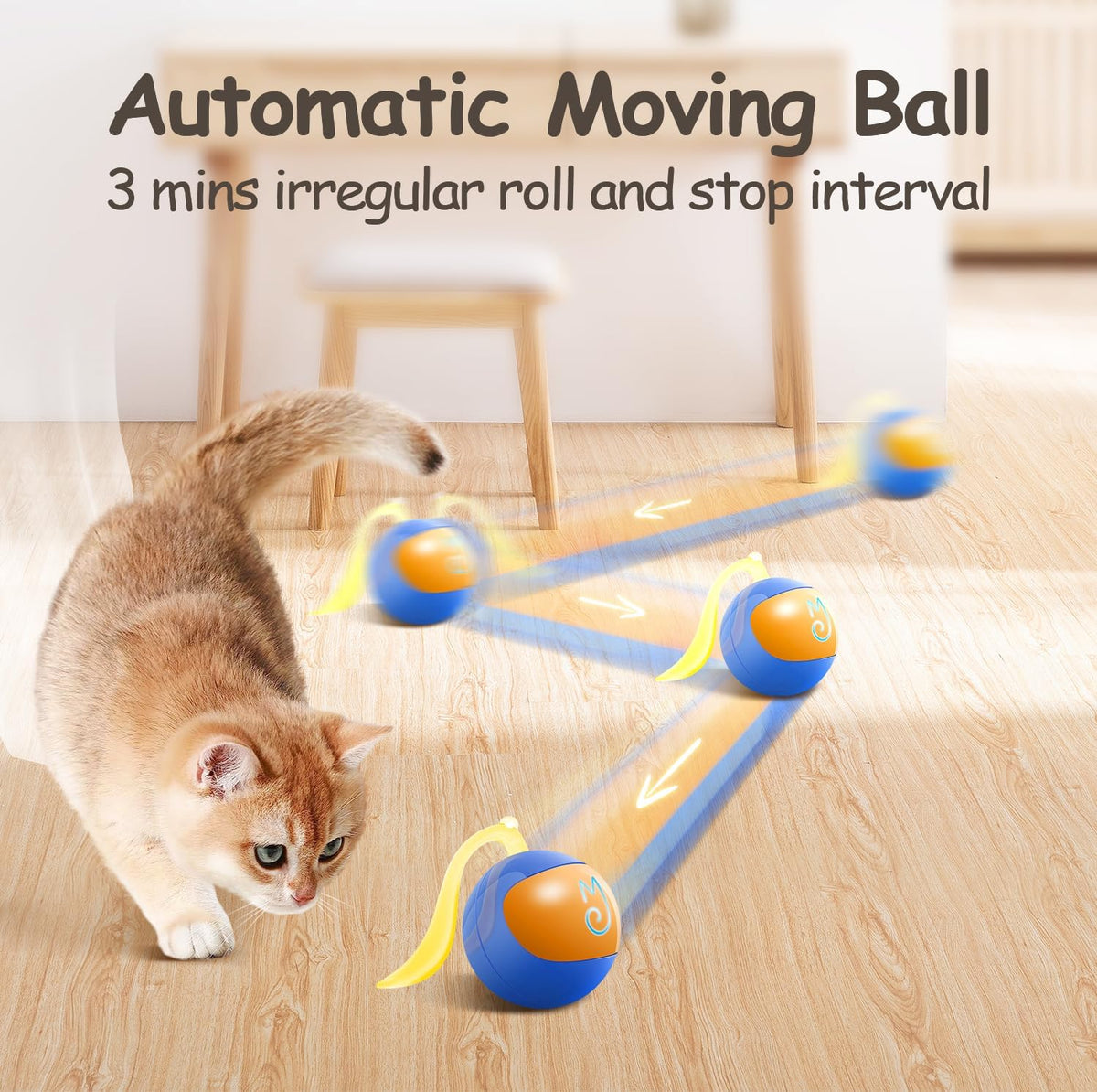 Migipaws 2-in-1 Interactive Cat Toy Ball - image 2