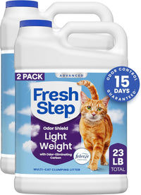 Fresh Step Advanced Odor Shield Light Weight Clumping Litter - 11.5 lb (Pack of 2)