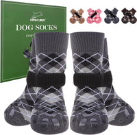 EXPAWLORER Dog Socks to Prevent Licking Paws - X-Small / Black