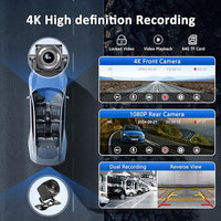 Apple carplay & Android Auto,Wireless Double din 10.26 inch Dash Cam with Front Camera and Backup Camera.GPS Navigation,Mirror Link/Voice Control/Bluetooth for Car RV Pickup Bus Trailer.etc